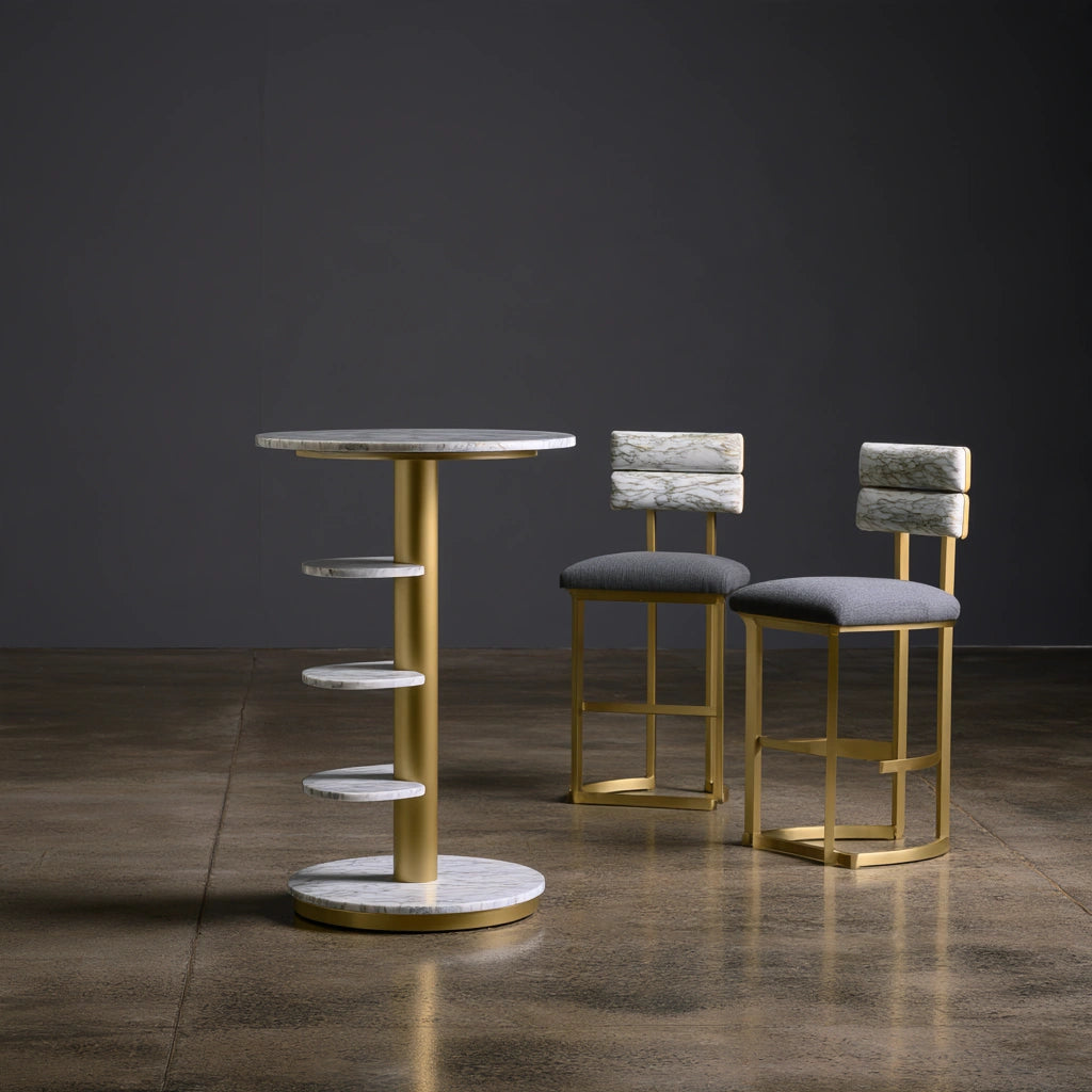 Eetkamerset met tafel en stoelen, kleur grijs