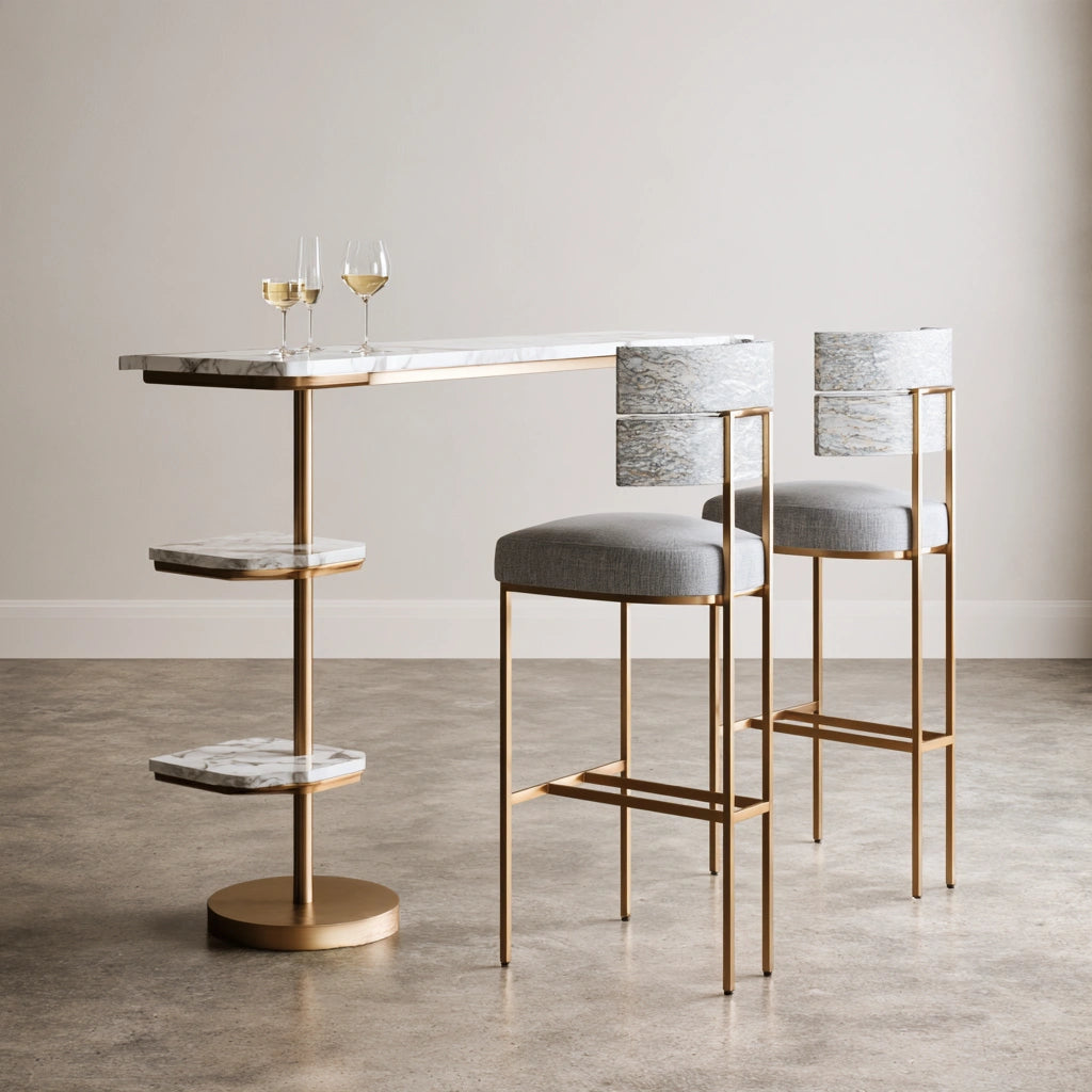 Eetkamerset met tafel en stoelen, kleur grijs